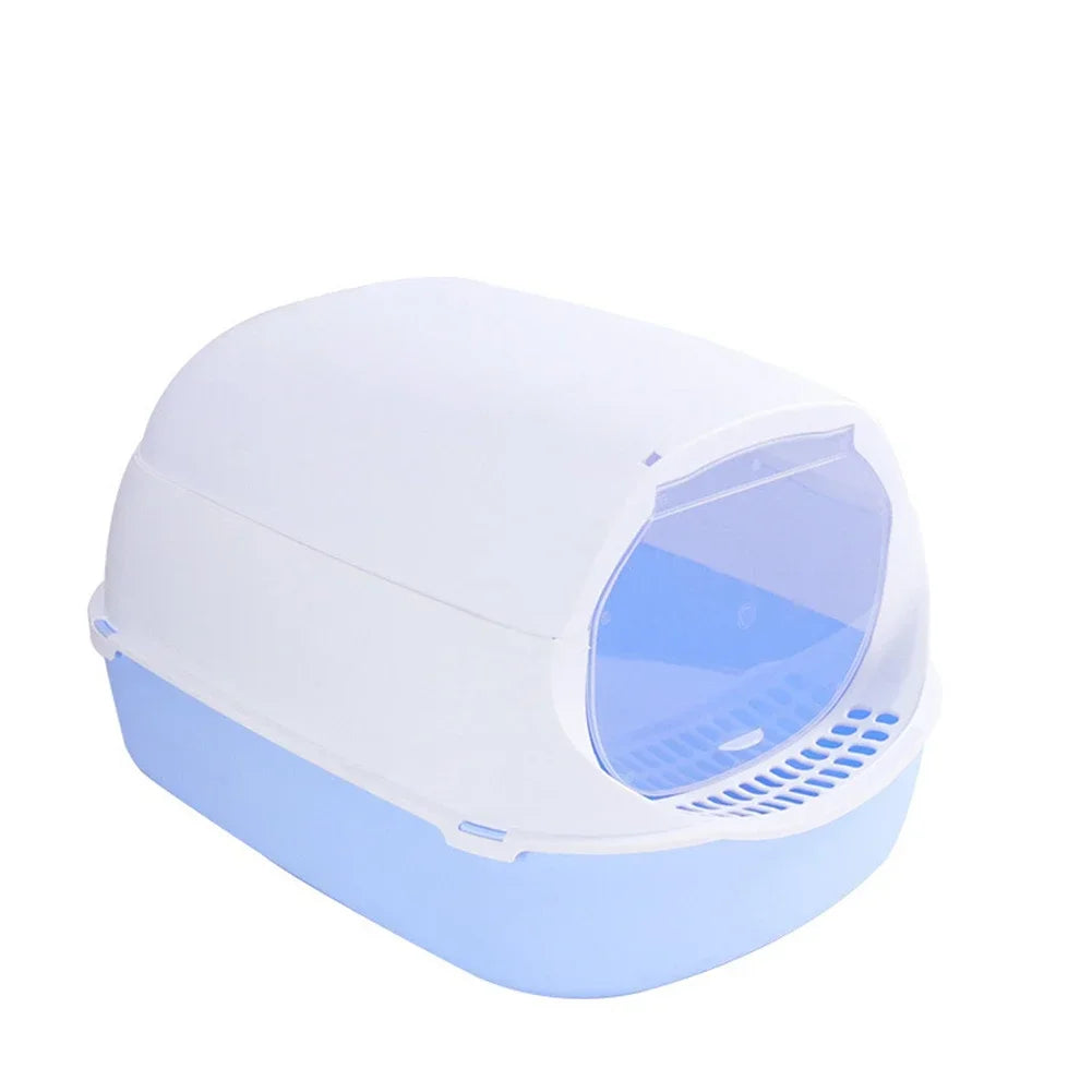 Semi-Enclosed Splashproof Kitty Litter Box