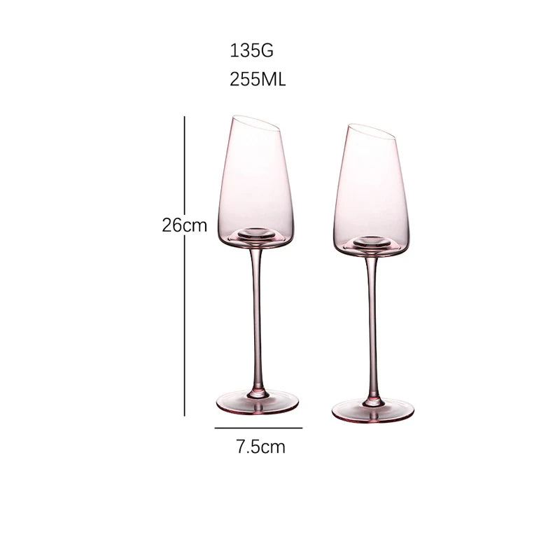 Flamingo Crystal Wine Glass Set