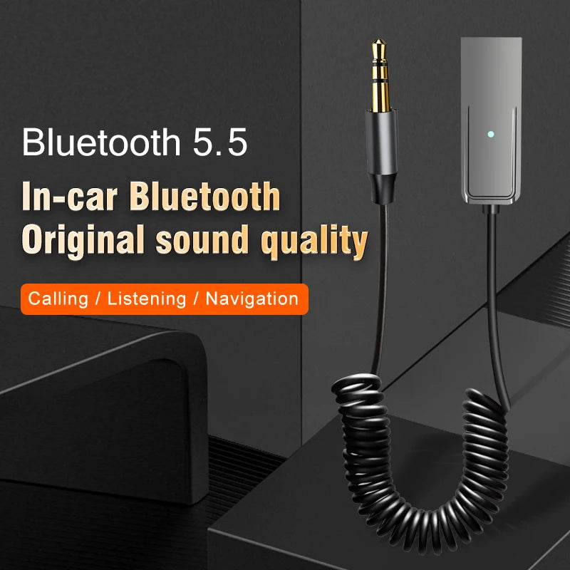 Bluetooth 5.5 Car AUX Audio Receiver