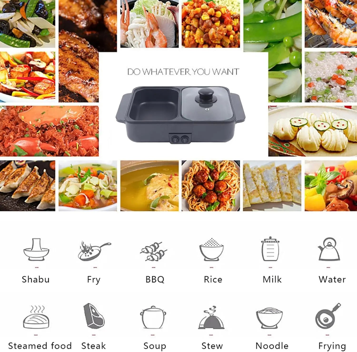 Electric Hot Pot and Frying Pan