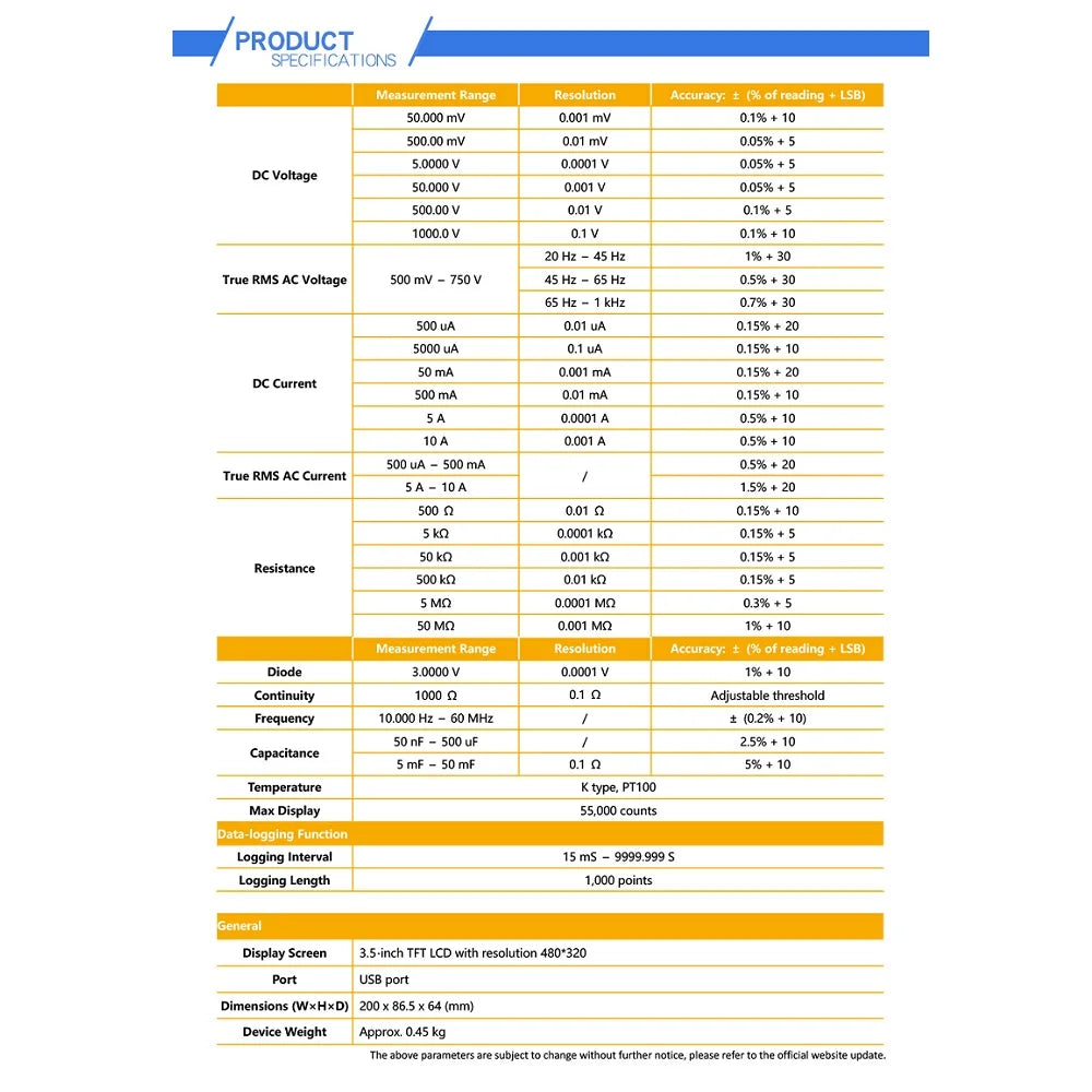 OWON XDM1041 Digital Multimeter