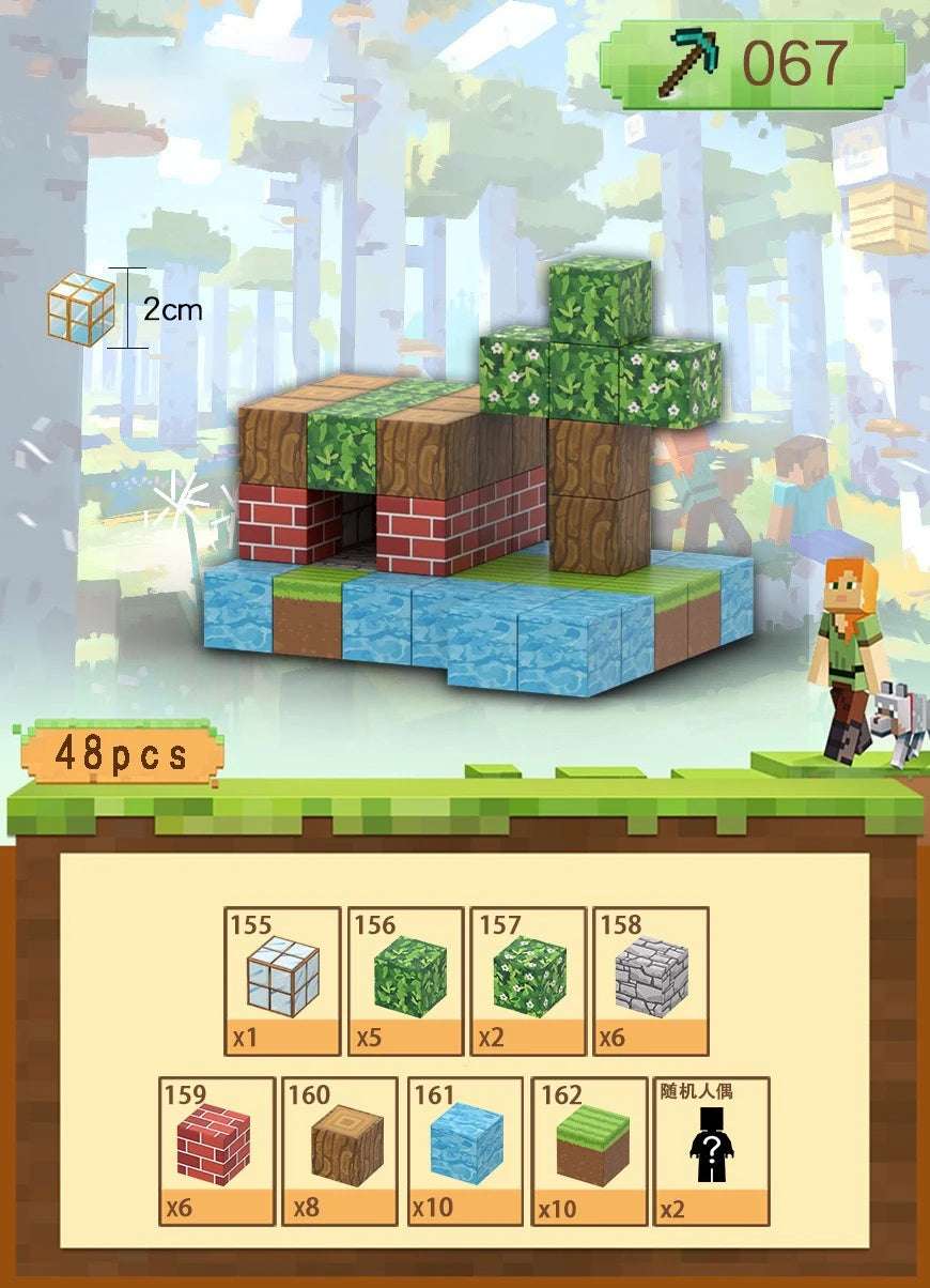 Magnetic Building Blocks Construction Set