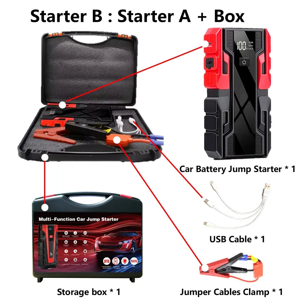 Portable 12V Car Jump Starter