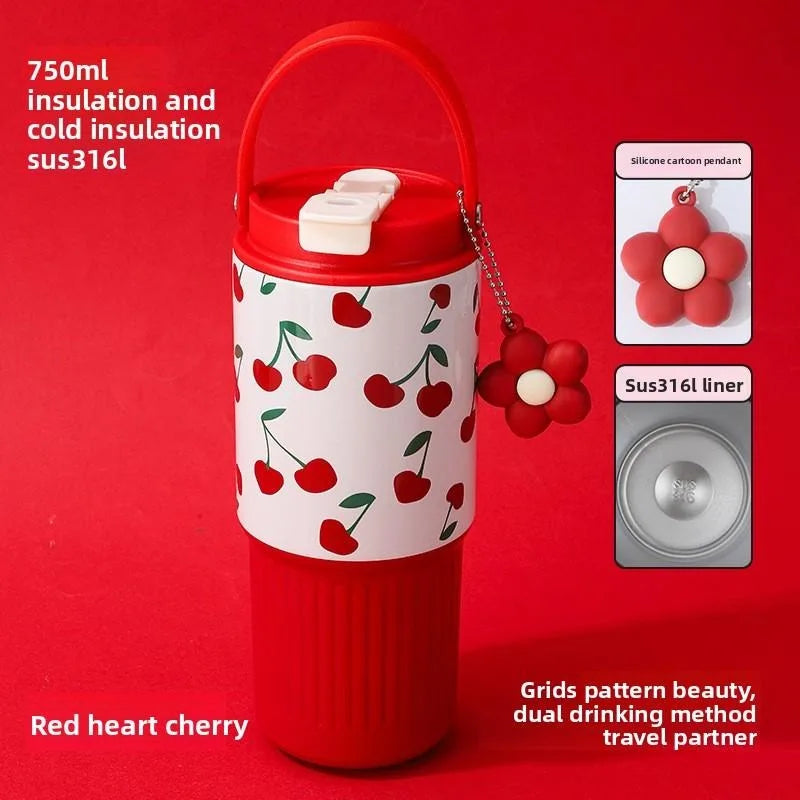 Cute 750ml Stainless Steel Tumbler