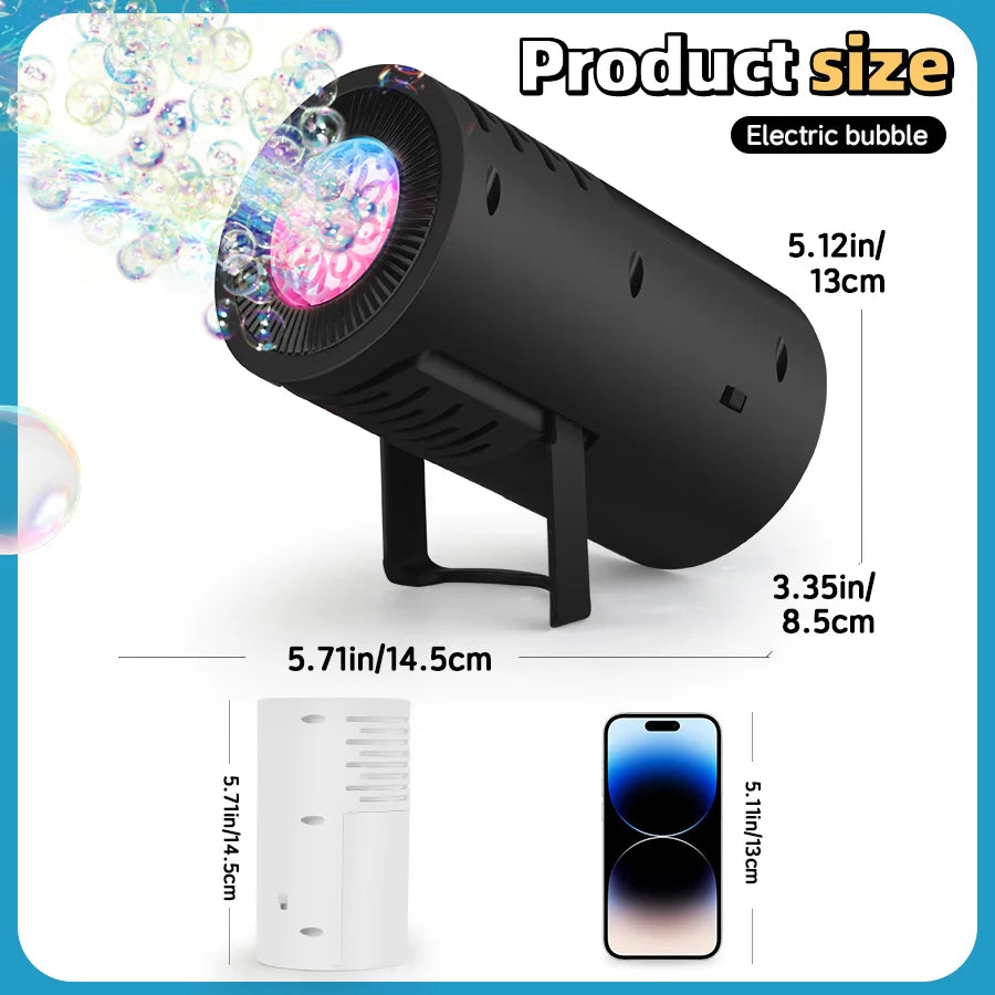 10-Hole Handheld Automatic Bubble Machine Toy