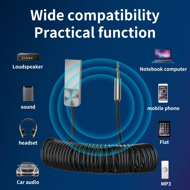 Bluetooth 5.5 Car AUX Audio Receiver