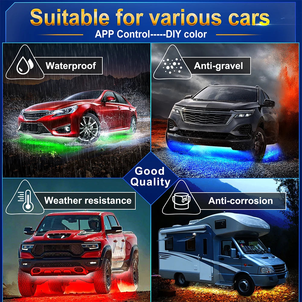 RGB LED Car Underglow Lights