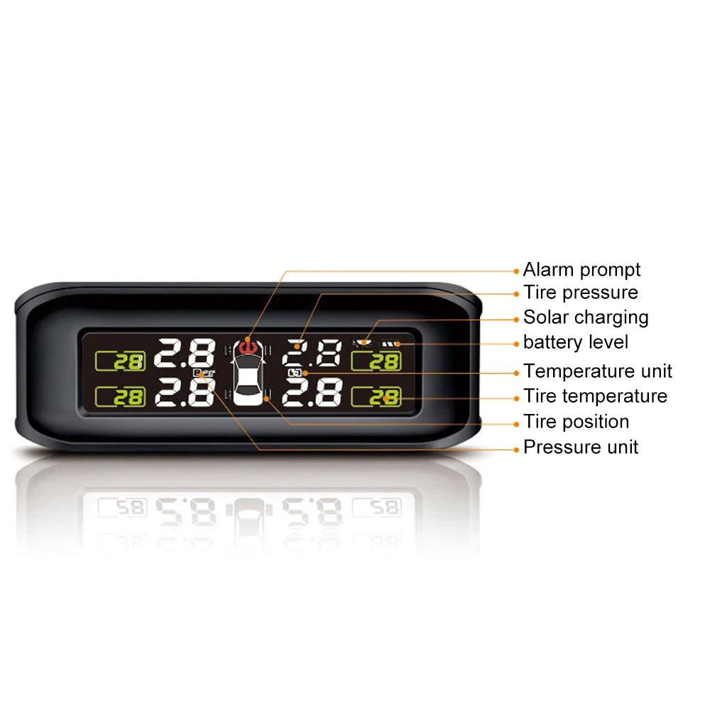 Wireless Solar Tire Pressure Monitoring System