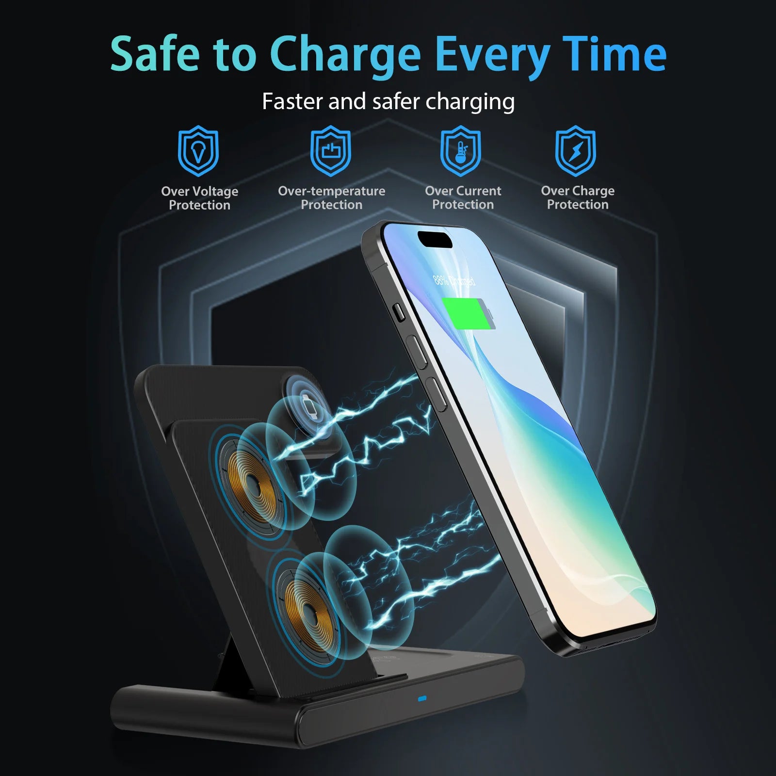 3-in-1 Magnetic Wireless Charger