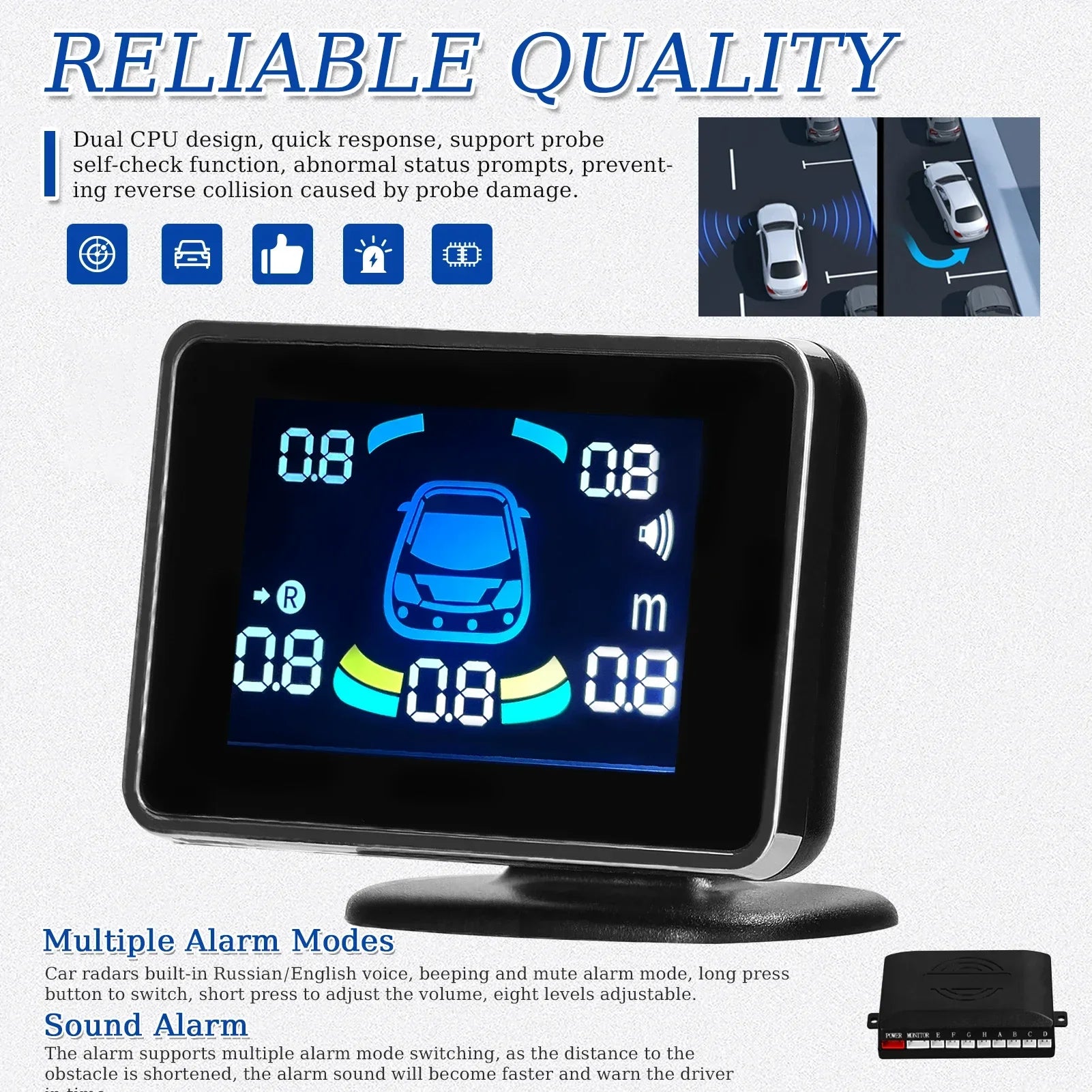 Car Parking Sensor Reversing Radar System