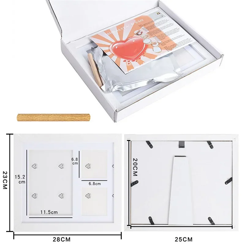 Baby Hand & Footprint Clay Photo Frame