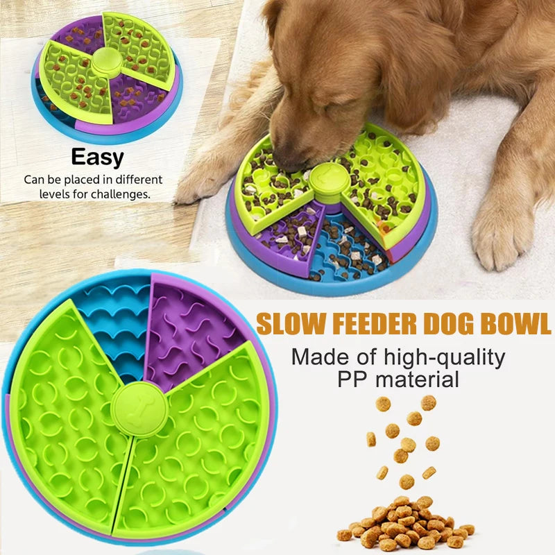 Detachable Slow Eating Pet Bowl