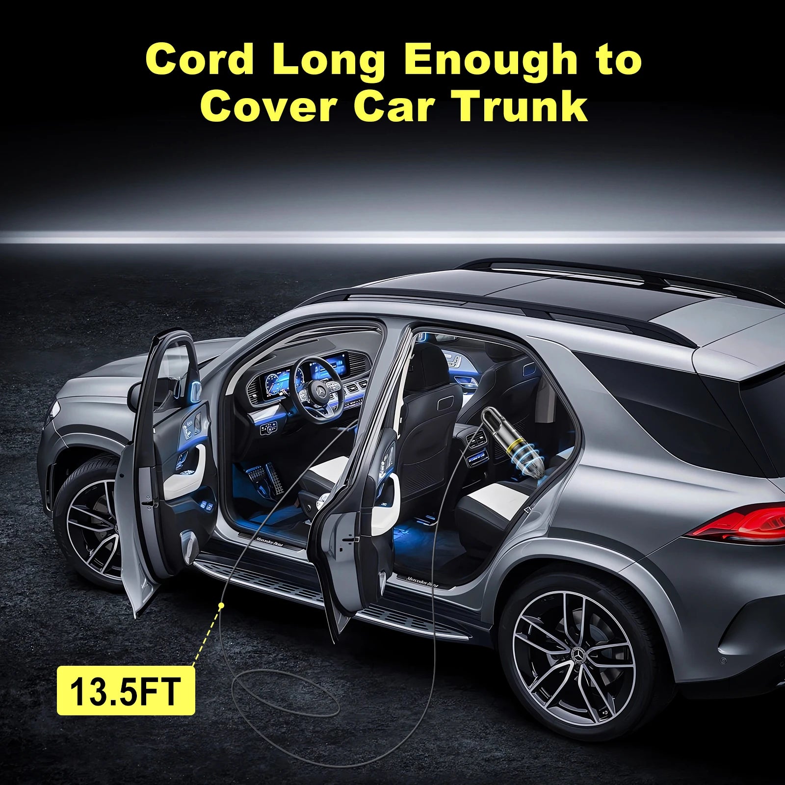 Portable 12V Car Vacuum Cleaner