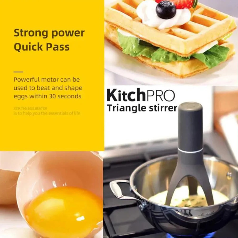 Triangle Pan Automatic Egg Beater