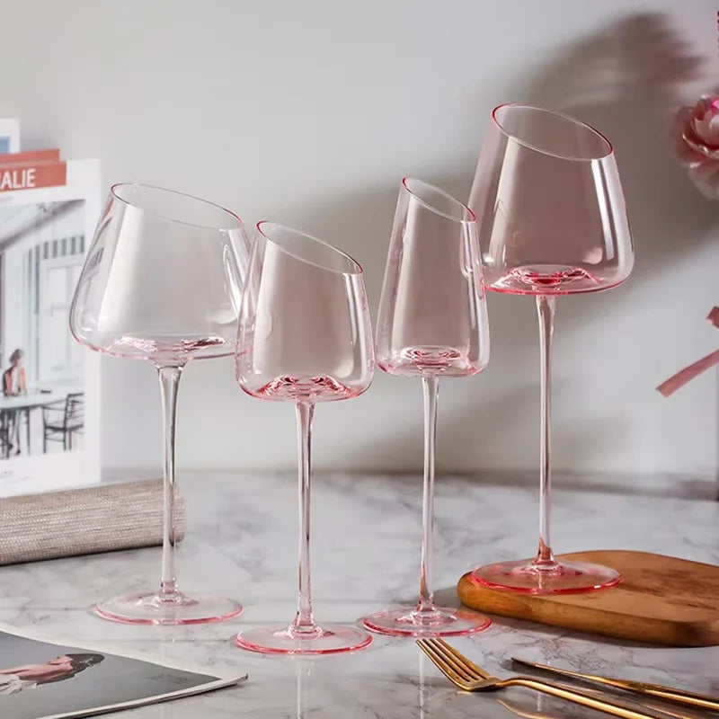 Flamingo Crystal Wine Glass Set