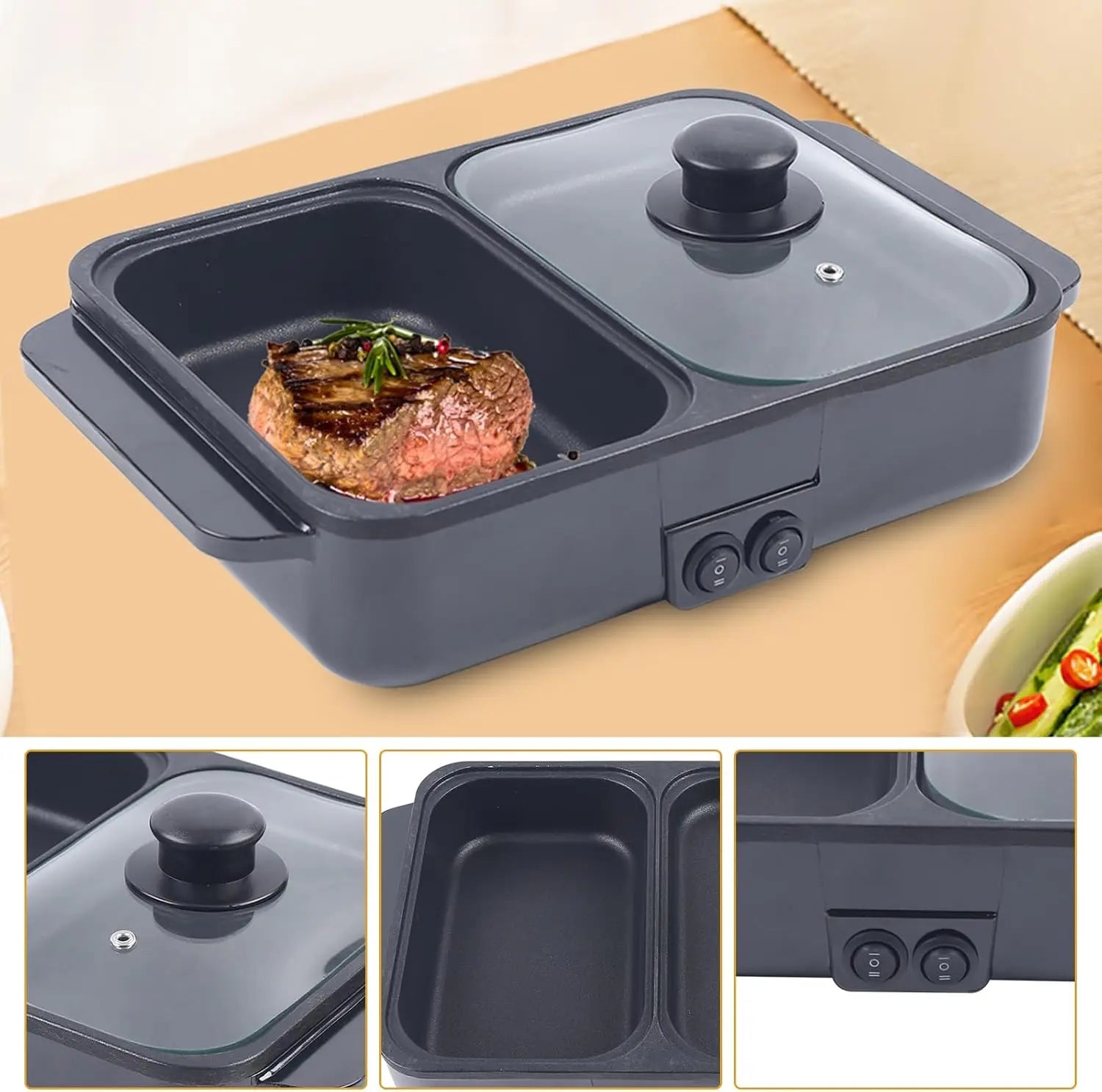 Electric Hot Pot and Frying Pan