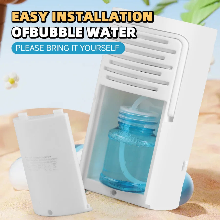 10-Hole Handheld Automatic Bubble Machine Toy