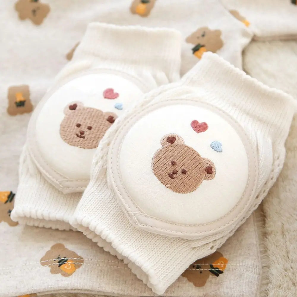 Cotton Baby Knee Pads with Cartoon Design