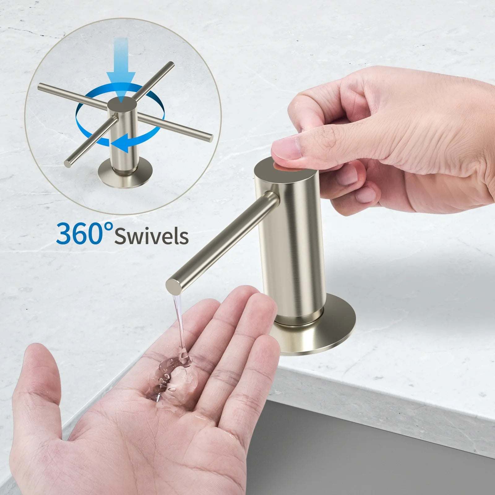 Brass Soap Dispenser