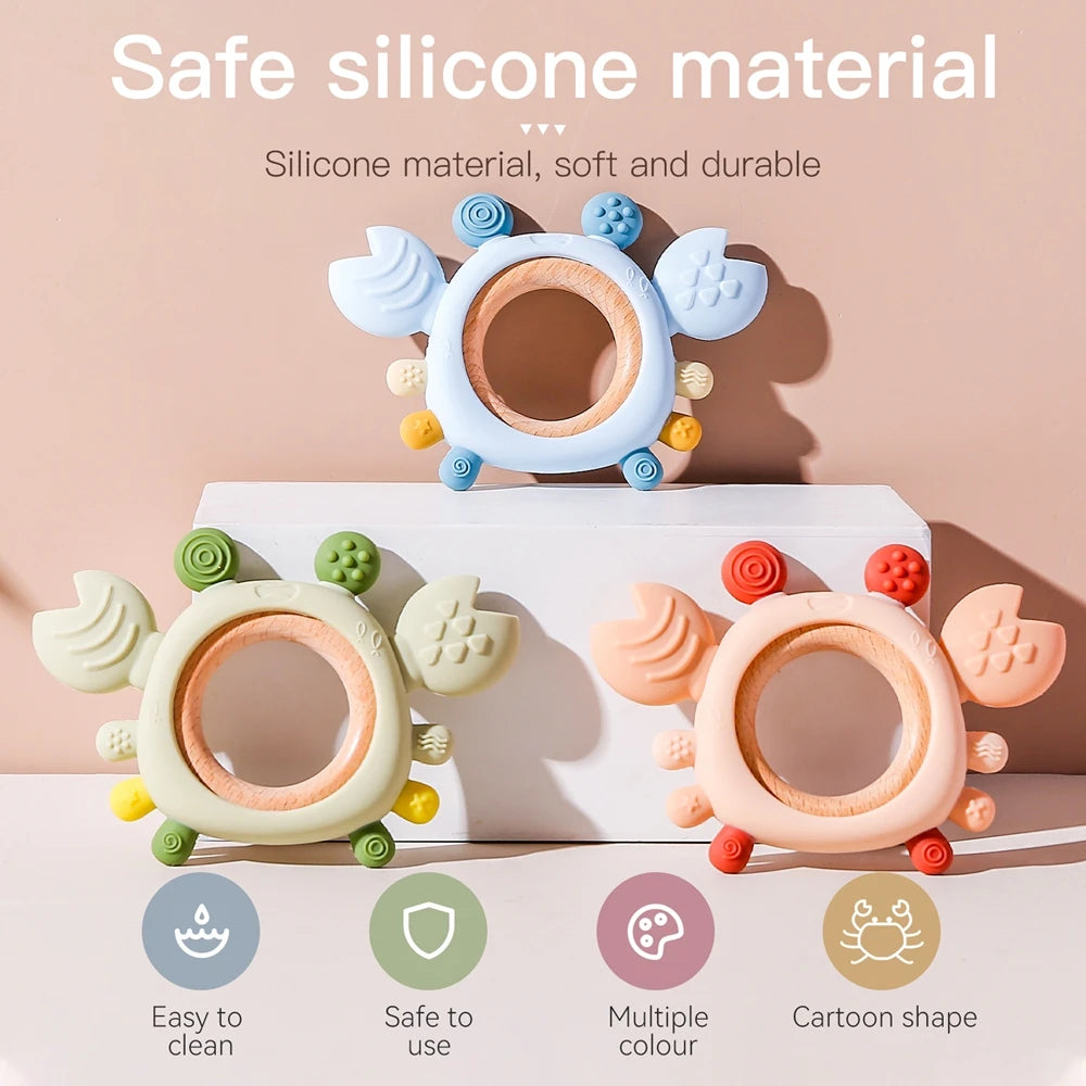 Silicone Baby Teether Toys for 0–6 Months