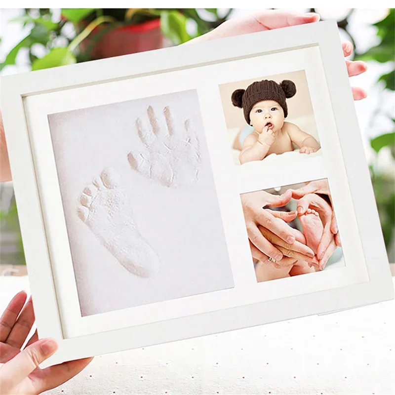 Baby Hand & Footprint Clay Photo Frame