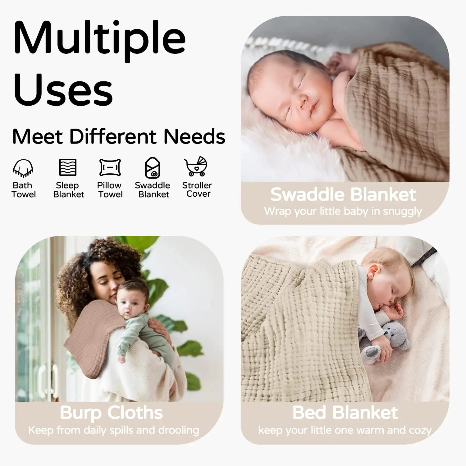 2-Piece Hooded Baby Towels