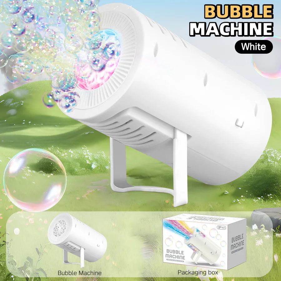 10-Hole Handheld Automatic Bubble Machine Toy