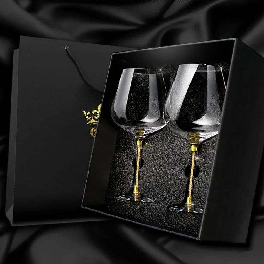 Luxury Crystal Wine Glass Set
