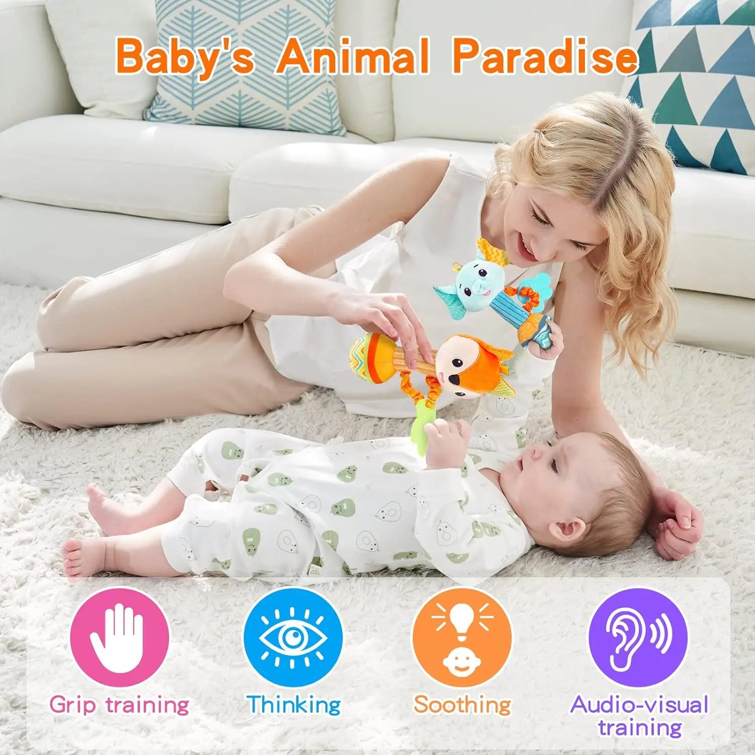 Baby Rattles & Soft Sensory Plush Toys