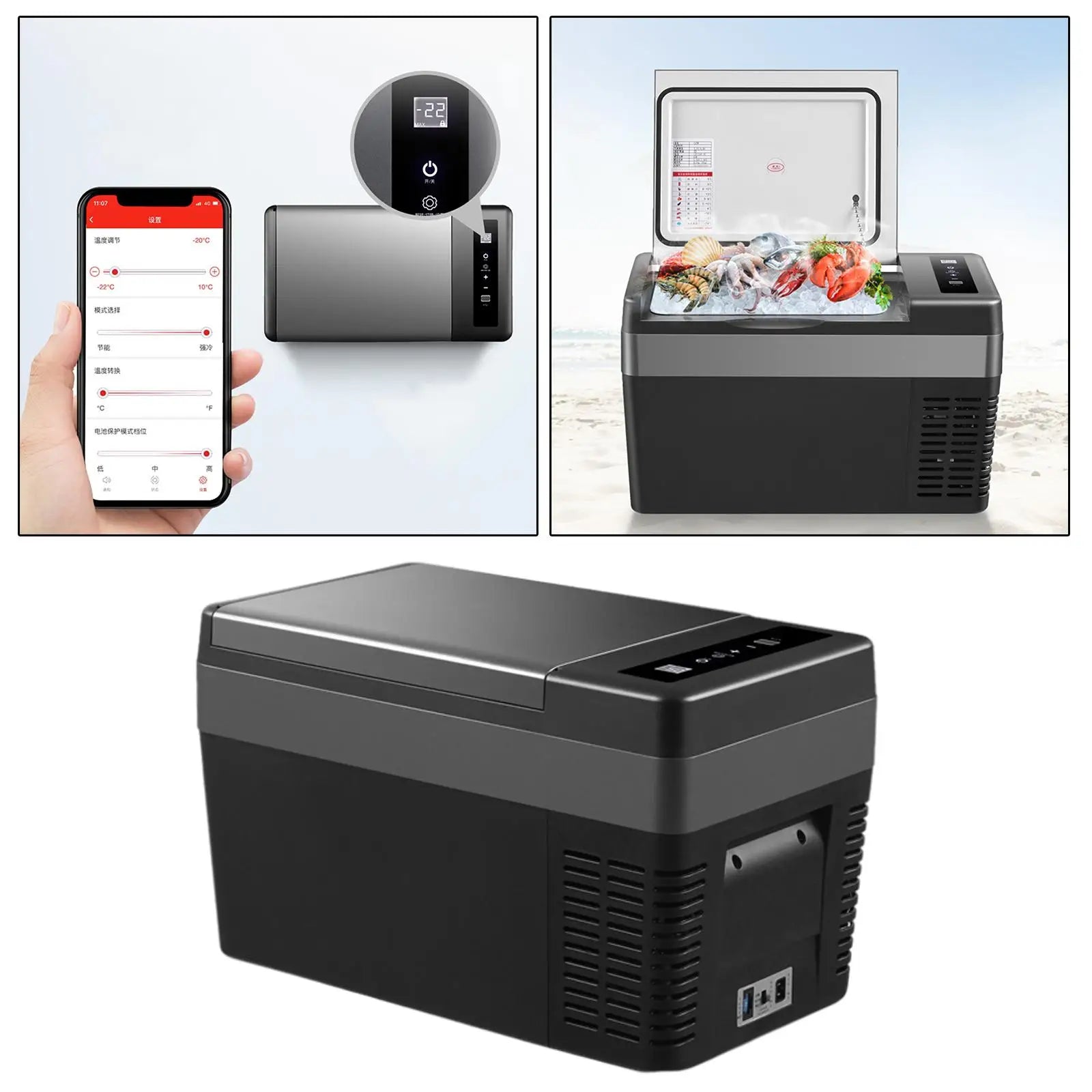 Compact Mini Fridge for Car & Home