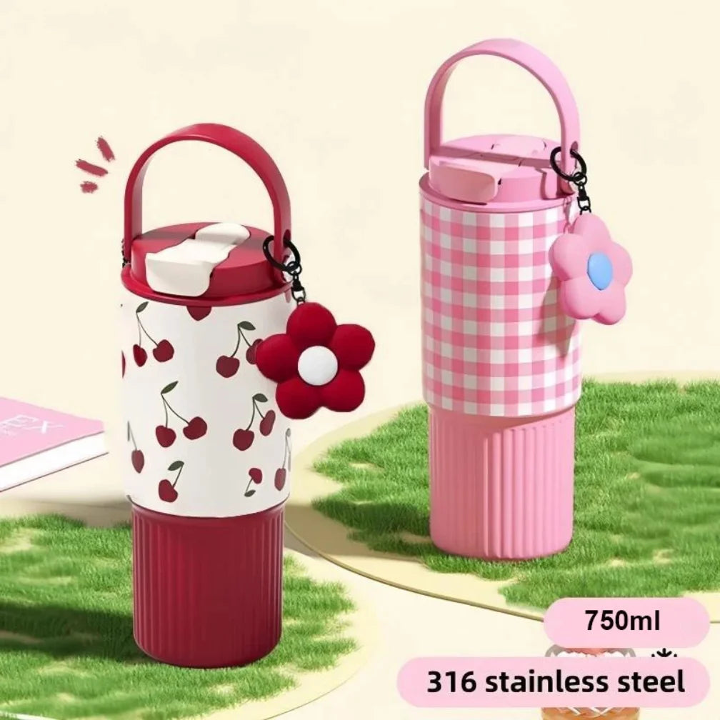 Cute 750ml Stainless Steel Tumbler