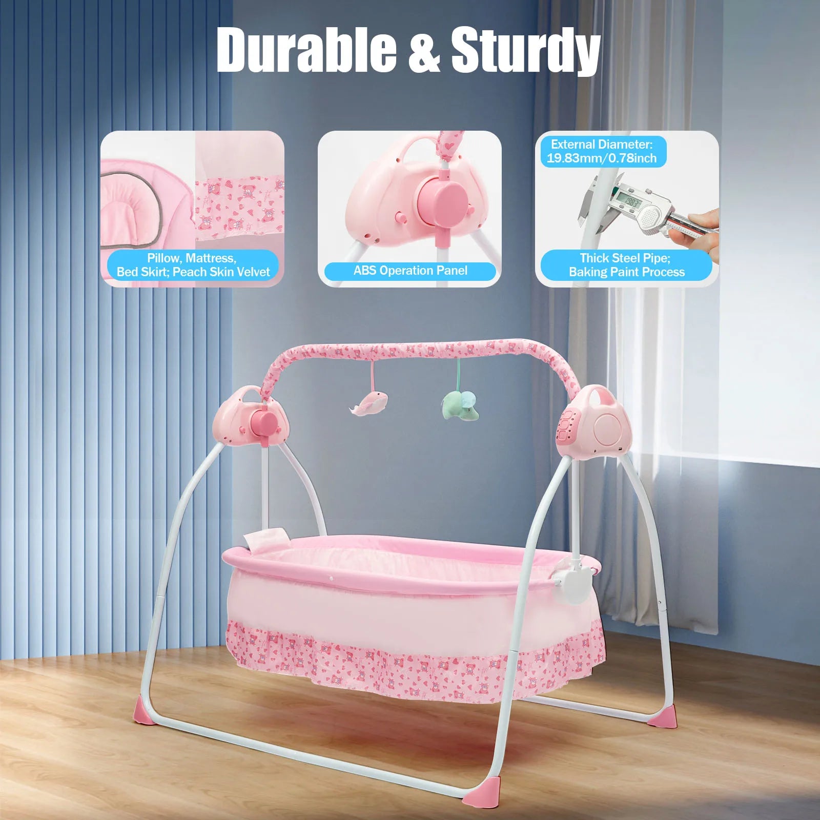 Cradle Swing Auto Rocking Bed for Babies