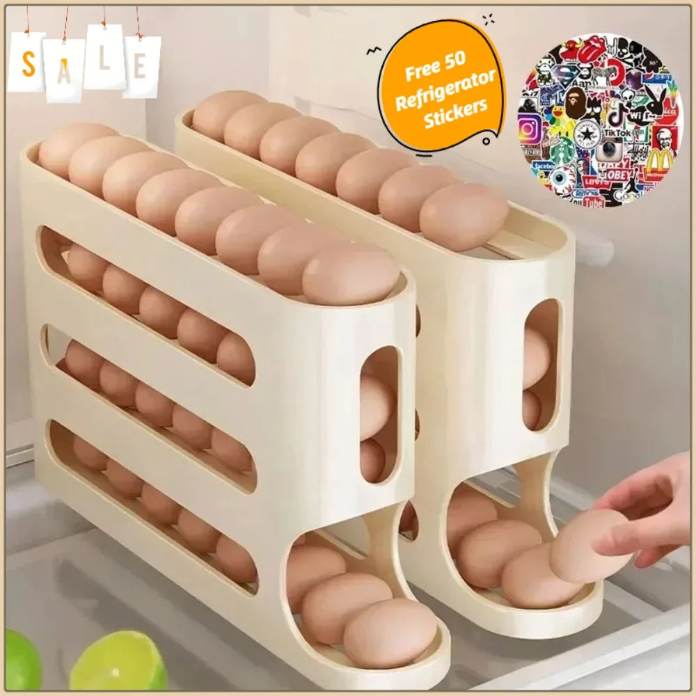 Automatic Slide-Down Egg Holder