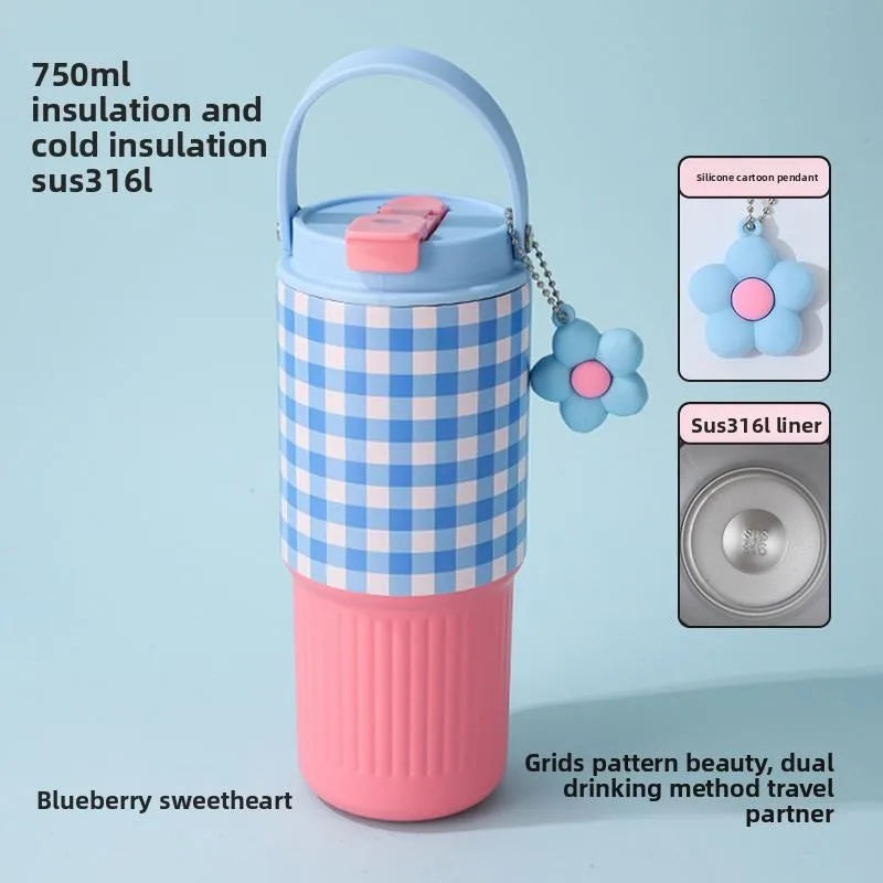 Cute 750ml Stainless Steel Tumbler