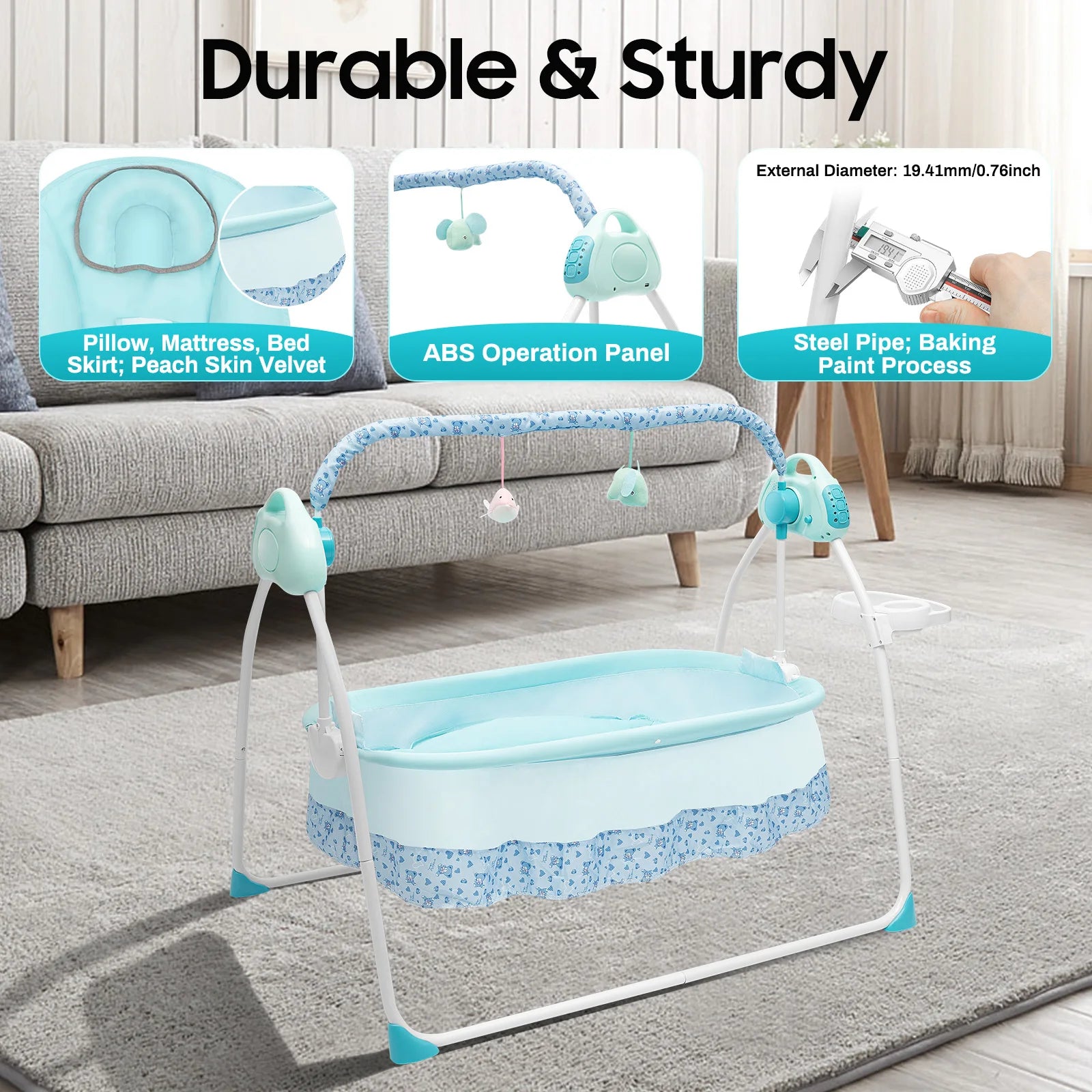 Cradle Swing Auto Rocking Bed for Babies