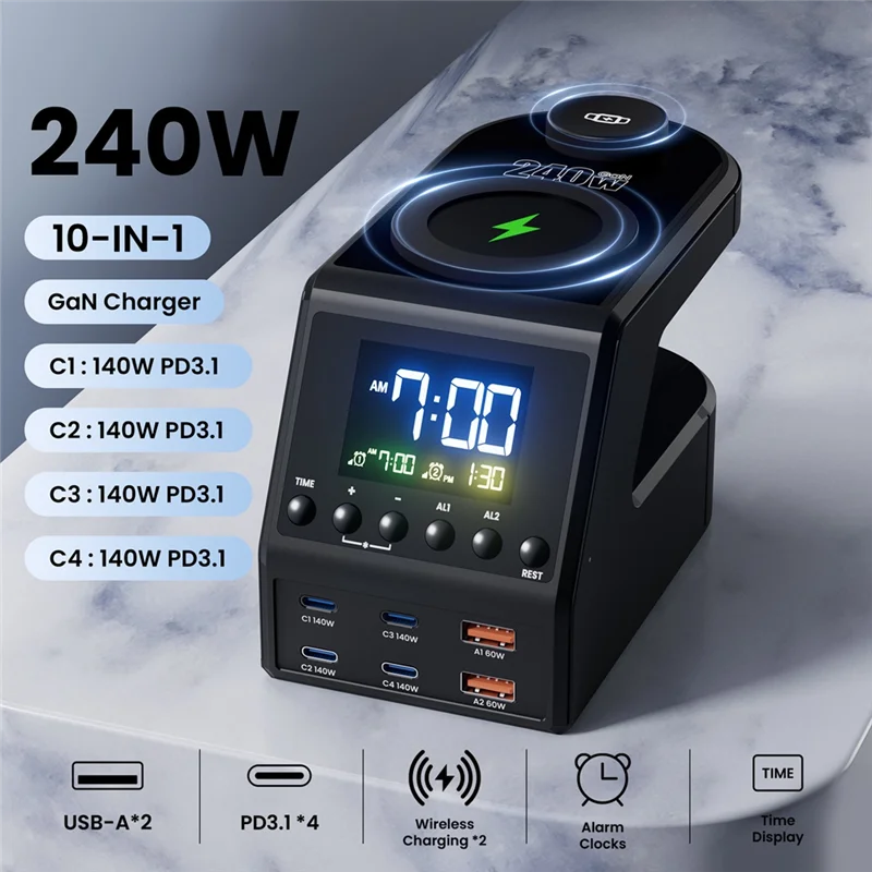 240W Gan Charger Station