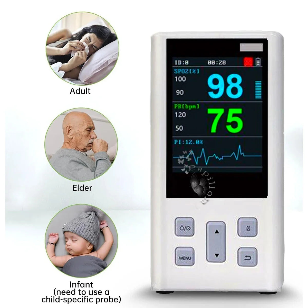 Veterinary Handheld Pulse Oximeter Monitor