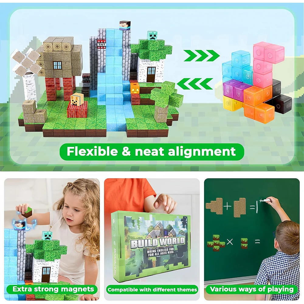 Magnetic Building Blocks Construction Set