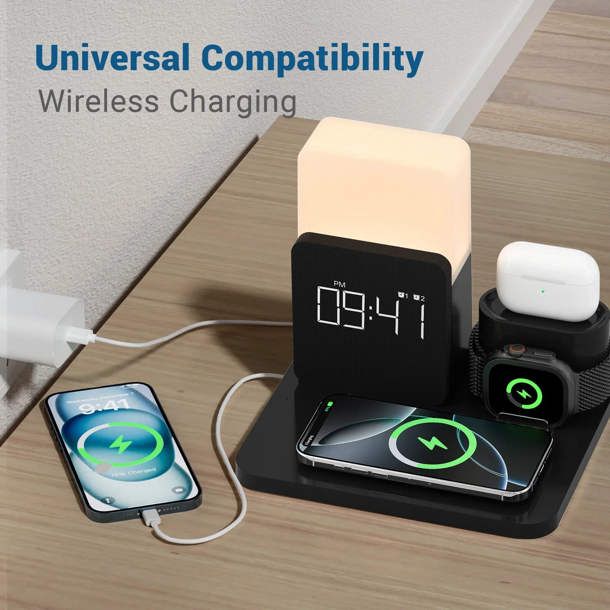 3-in-1 Fast Wireless Charger