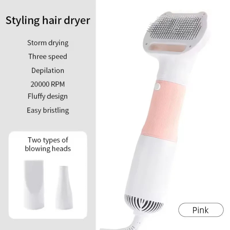 3-in-1 Pet Hair Dryer Brush
