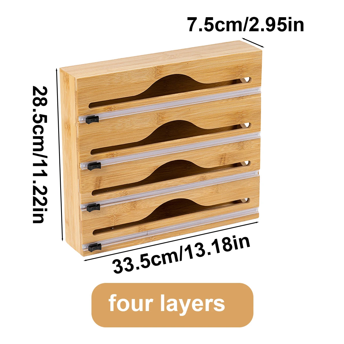 Bamboo Kitchen Wrap Dispenser