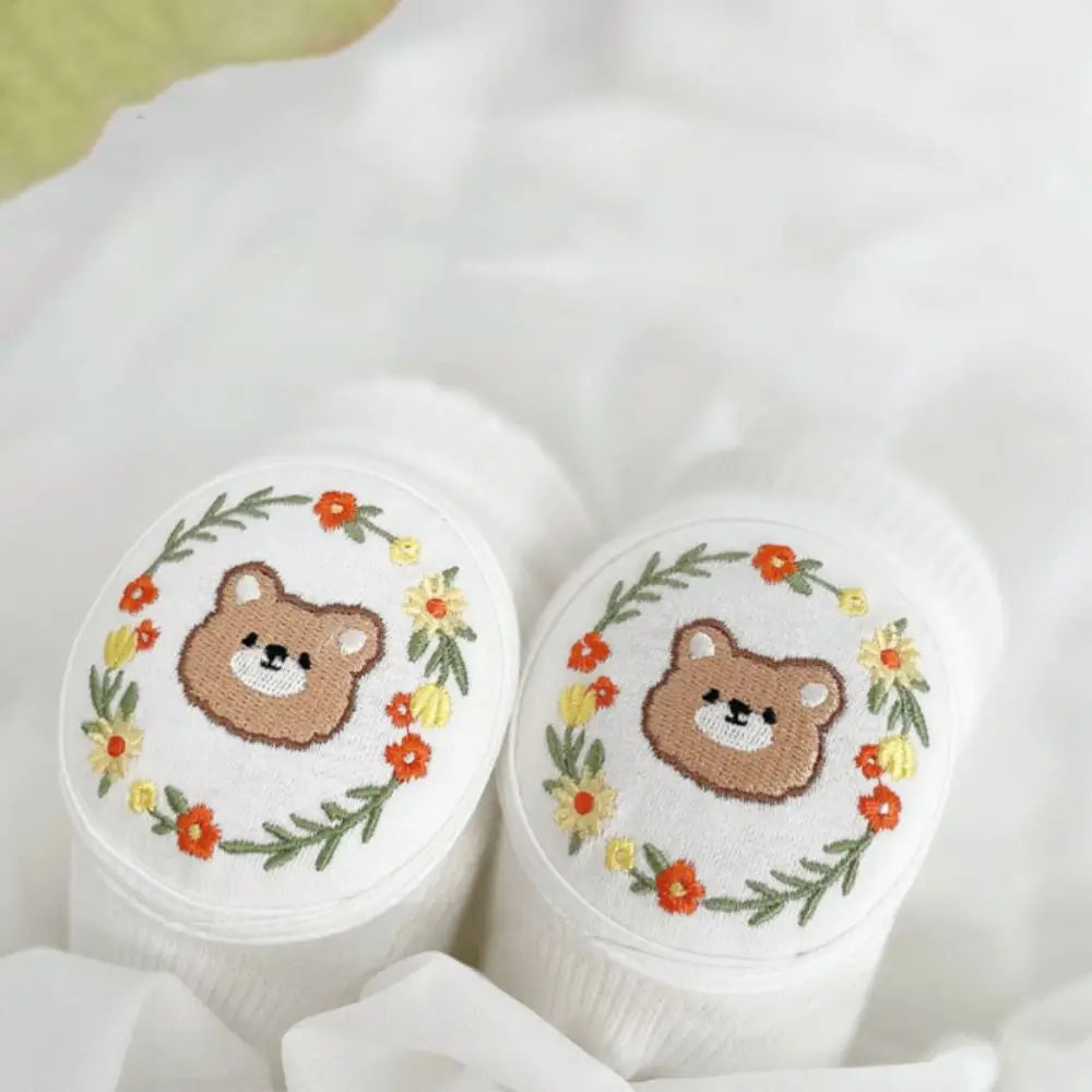 Cotton Baby Knee Pads with Cartoon Design