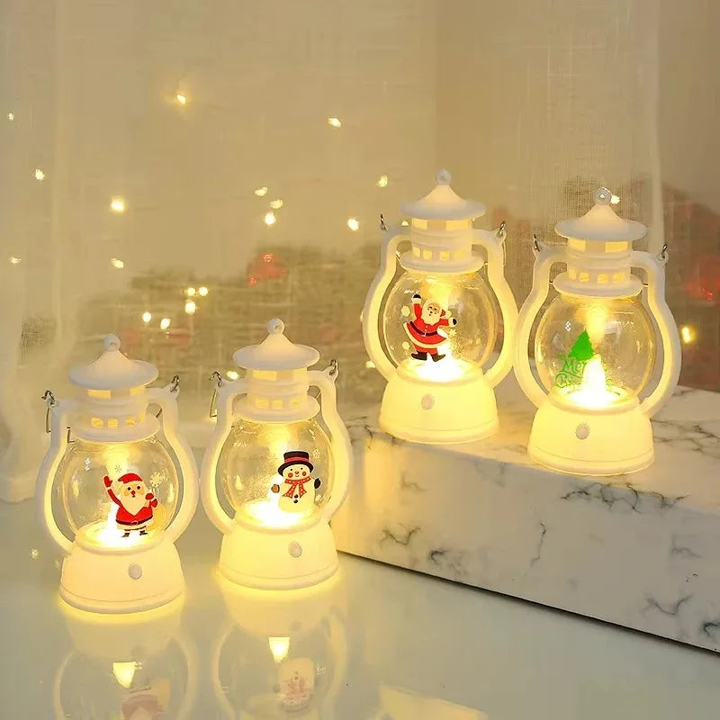 Christmas LED Lantern – Santa Claus Holiday Decoration