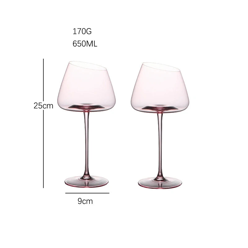 Flamingo Crystal Wine Glass Set