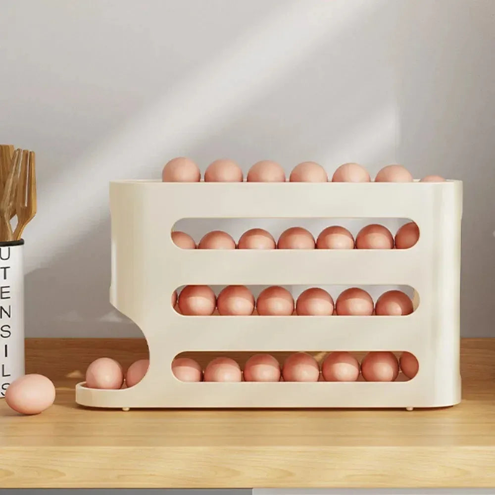 Automatic Slide-Down Egg Holder