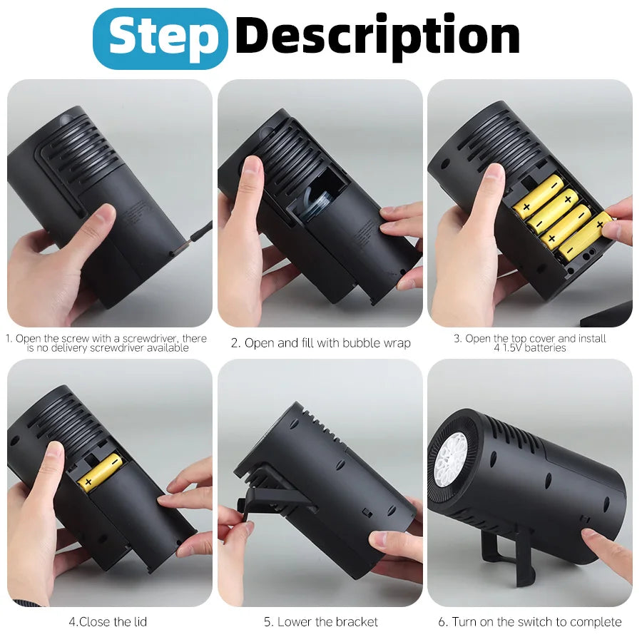 10-Hole Handheld Automatic Bubble Machine Toy