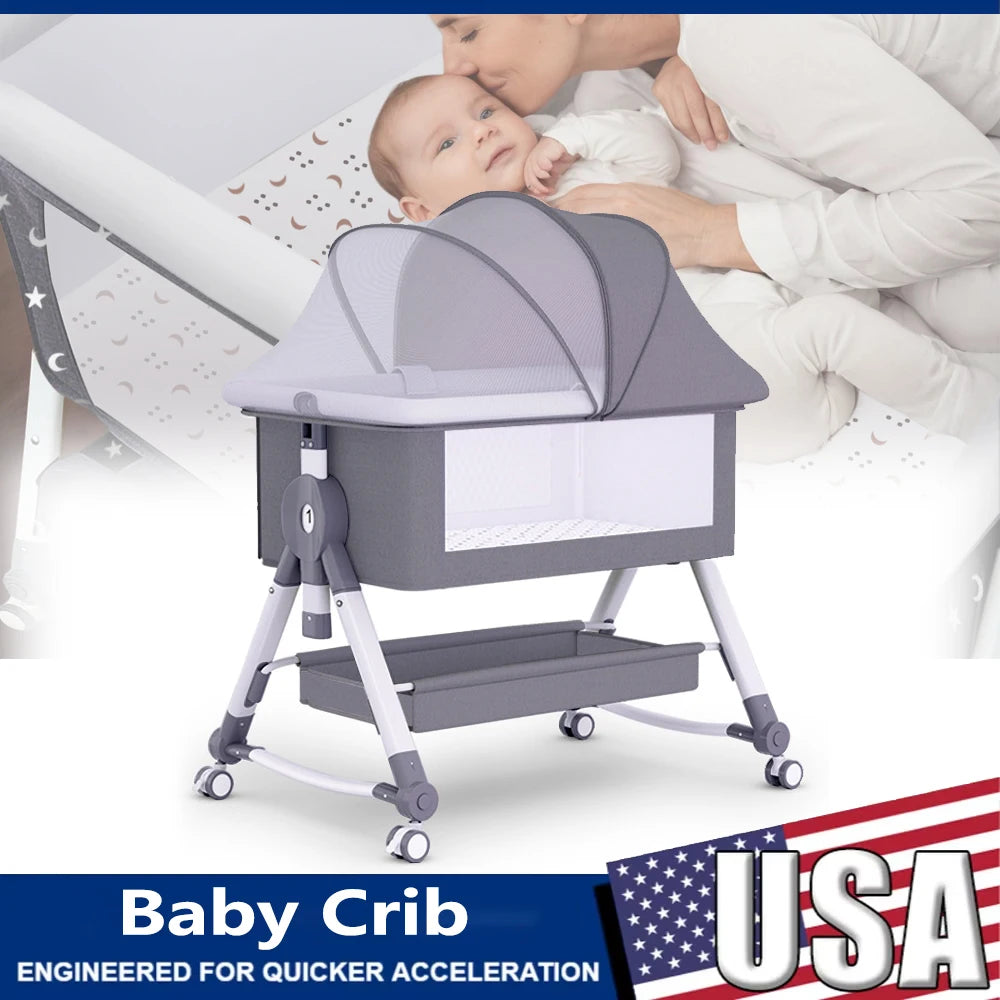 Portable Baby Crib with Mosquito Net