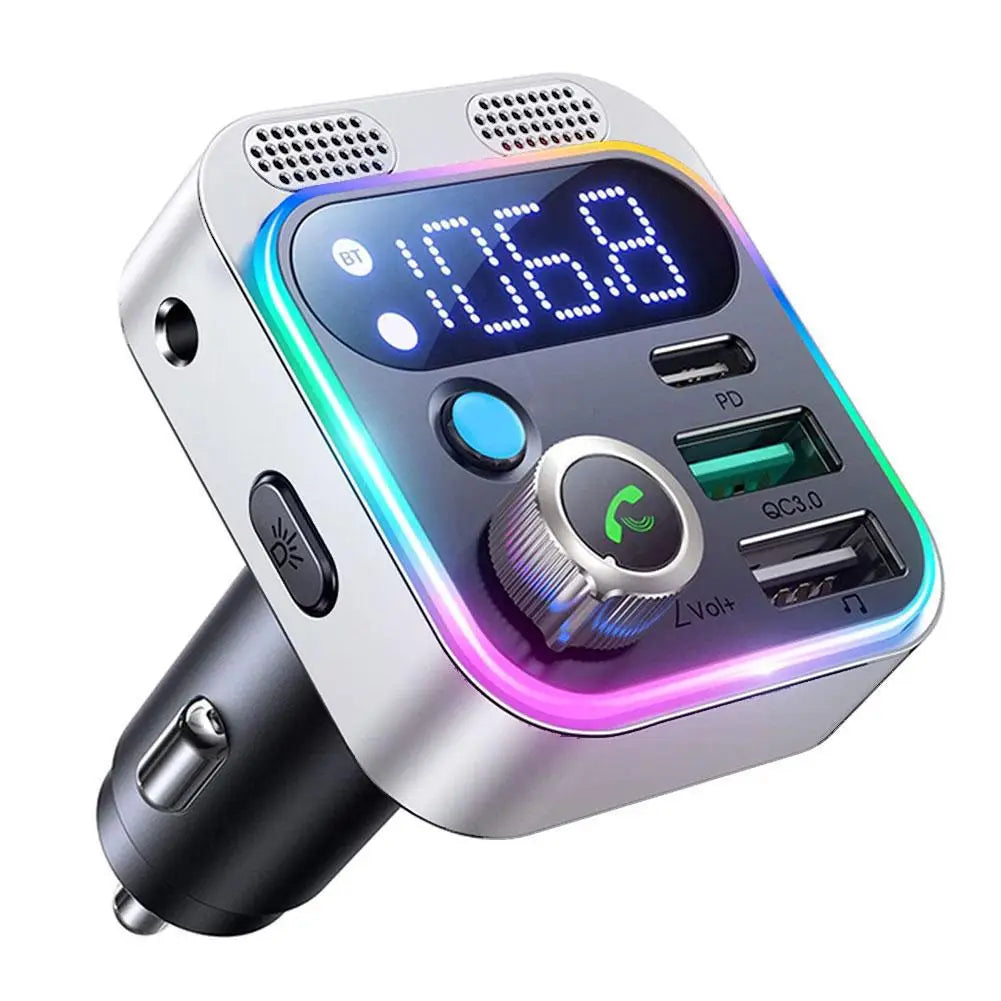 Bluetooth 5.0 FM Transmitter Car Adapter