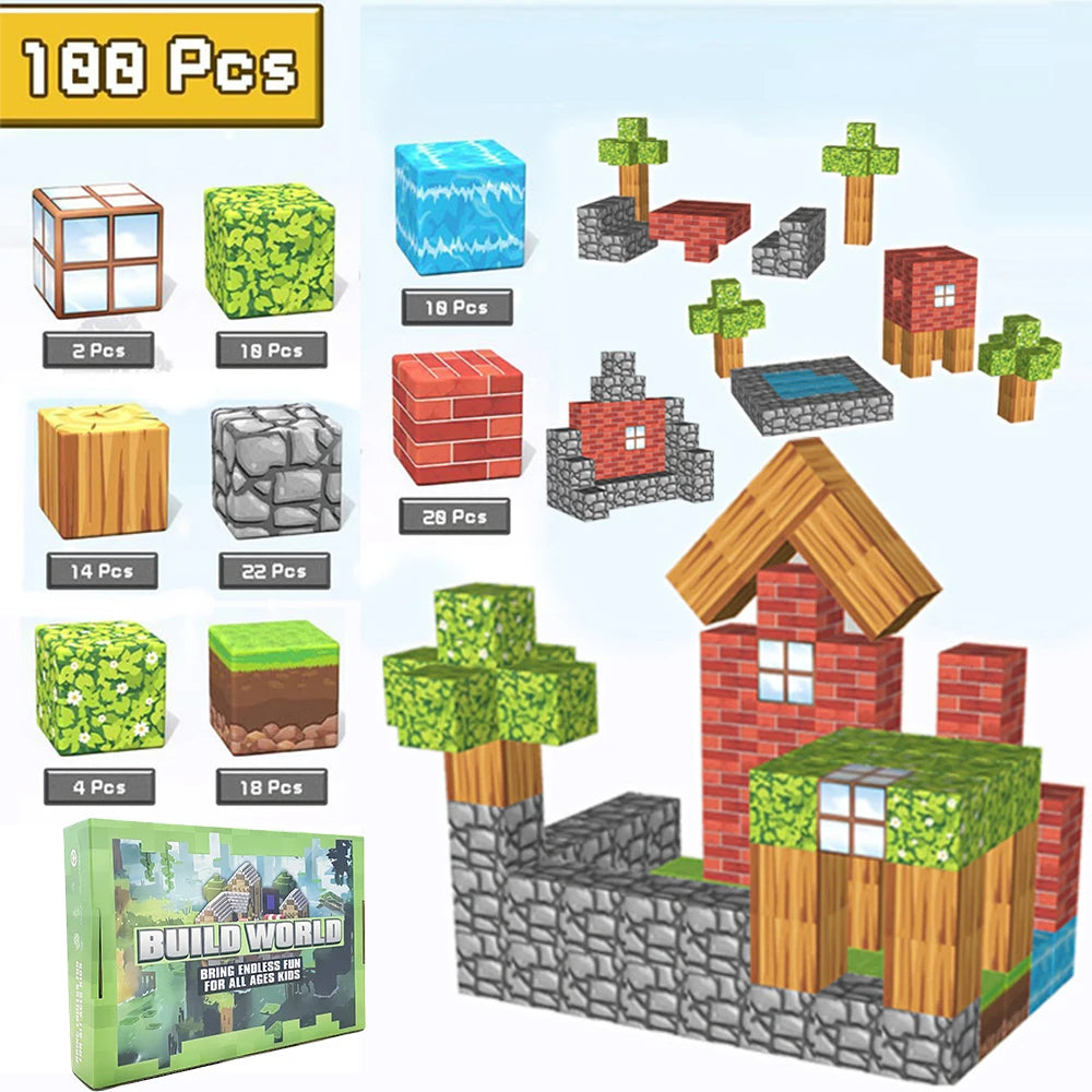 Magnetic Building Blocks Construction Set