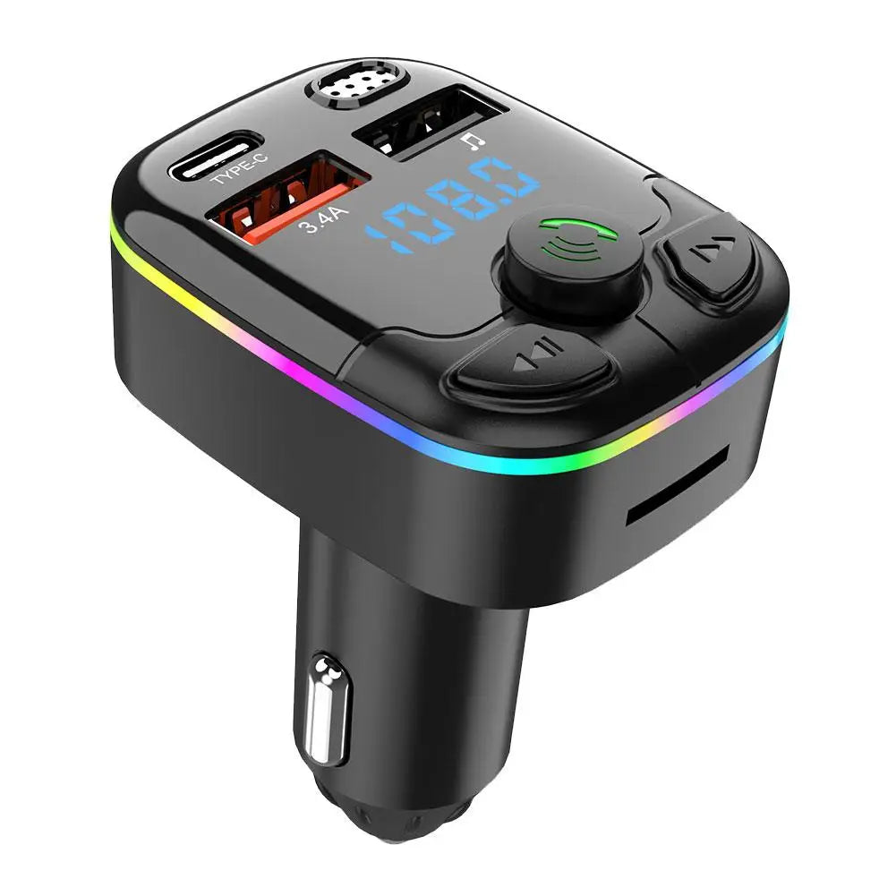Bluetooth 5.0 FM Transmitter Car Adapter